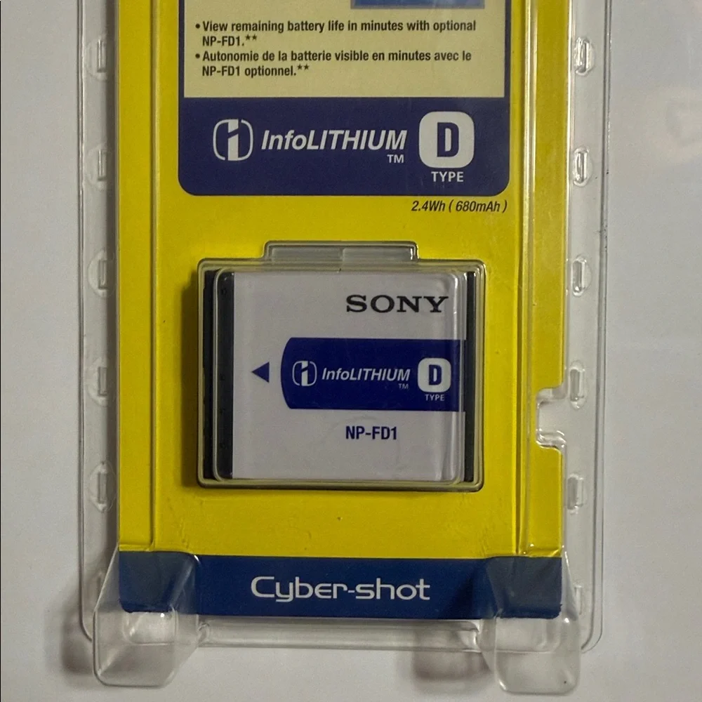 Sony NP-FD1 Digital Camera Battery Pack-Cyber-Shot-680mAh